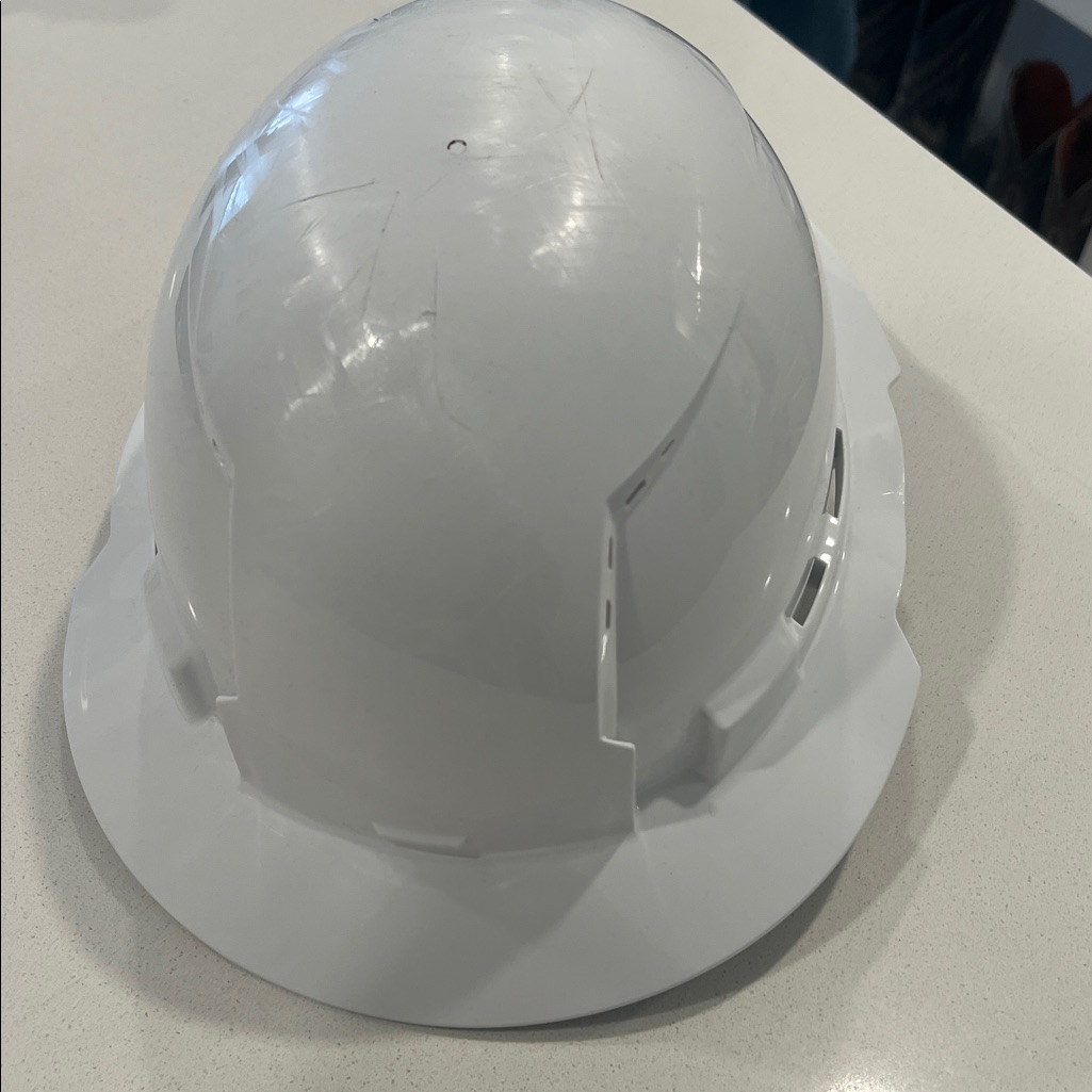 White Work Helmet